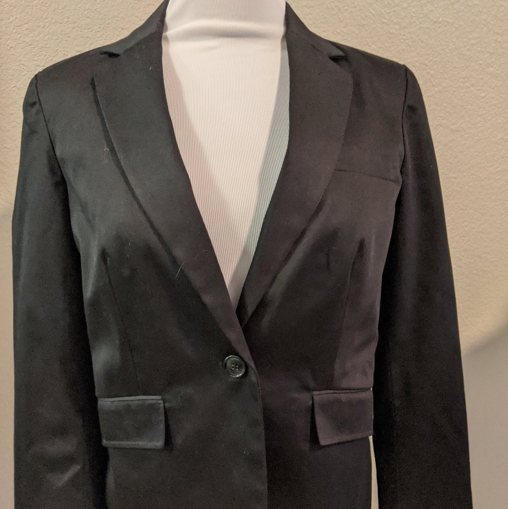 Worthington Women's Blazer cotton/nylon Size 8 Bla